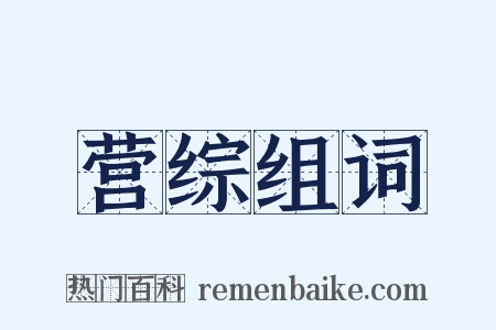 营综组词是什么意思的图片